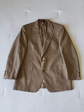 Vtg. MAX SCHAFFNER & MARX Men's Jack Nicklaus 'Golden Bear' Blazer (42R) Beige